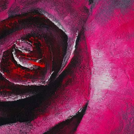 Pittura floreale, rosa evanescente 100 x 100 cm