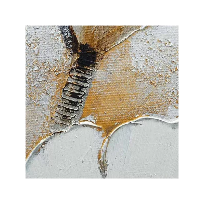 Fiore di campo bianco, pittura 50 x 150 cm