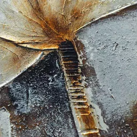 Fiore di campo bianco, pittura 50 x 150 cm