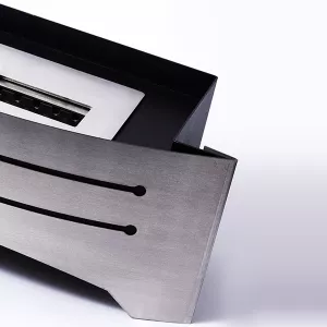 Stufa decorativa senza legno Razor, caminetto a pavimento