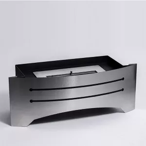 Stufa decorativa senza legno Razor, caminetto a pavimento