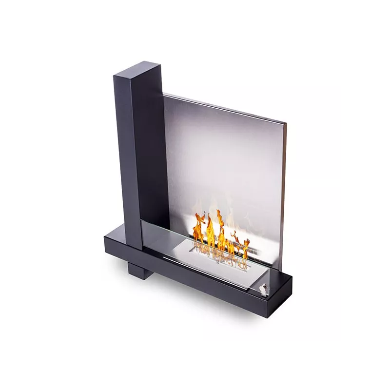 stufa a etanolo Cross, 2000 watt di potenza di riscaldamento Colore Acciaio inox spazzolato