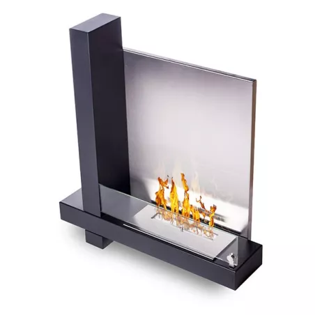 stufa a etanolo Cross, 2000 watt di potenza di riscaldamento Colore Acciaio inox spazzolato