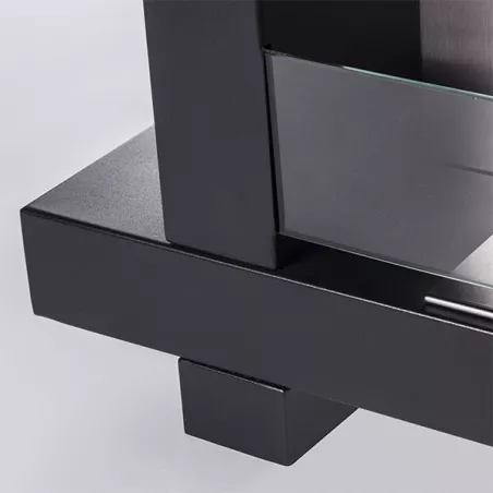 stufa a etanolo Cross, 2000 watt di potenza di riscaldamento Colore Acciaio inox spazzolato