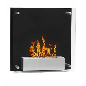 caminetto a bioetanolo da parete Squarebox