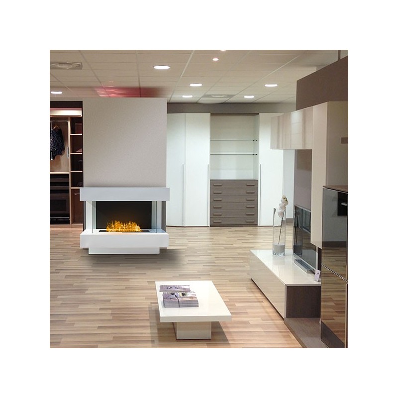 Caminetto Prestige di grandi dimensioni a libera installazione Colore Bianco