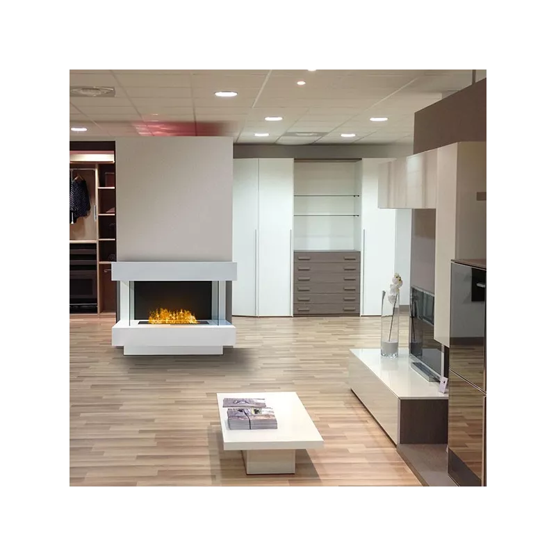 Caminetto Prestige di grandi dimensioni a libera installazione Colore Bianco