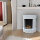 Velvet Caminetto organico in imitazione tradizionale : Wikao Colore Bianco