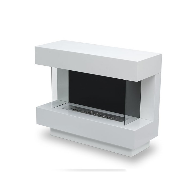 Caminetto Prestige di grandi dimensioni a libera installazione Colore Bianco