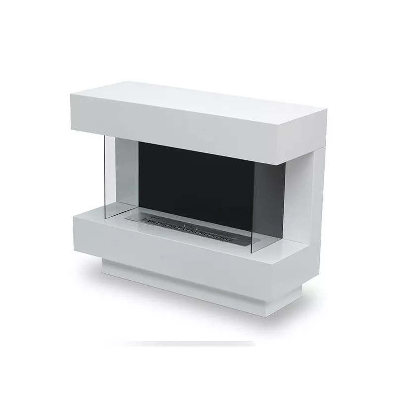 Caminetto Prestige di grandi dimensioni a libera installazione Colore Bianco