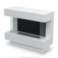 Caminetto Prestige di grandi dimensioni a libera installazione Colore Bianco