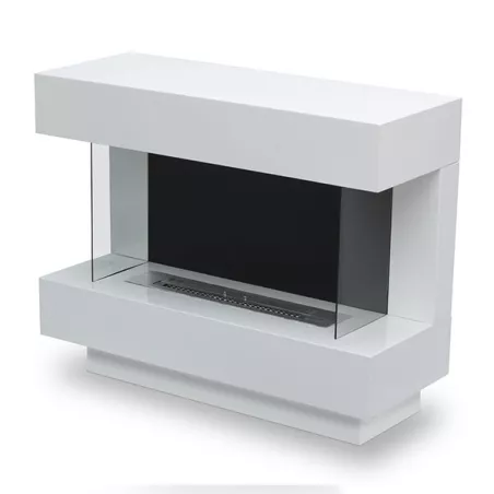 Caminetto Prestige di grandi dimensioni a libera installazione Colore Bianco