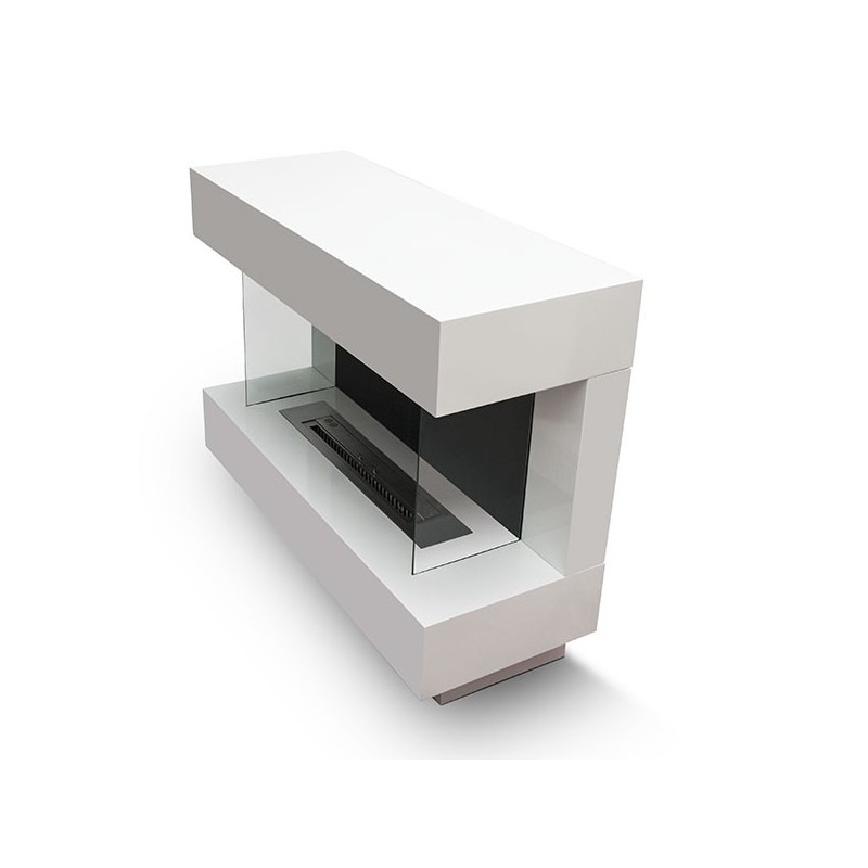 Caminetto Prestige di grandi dimensioni a libera installazione Colore Bianco