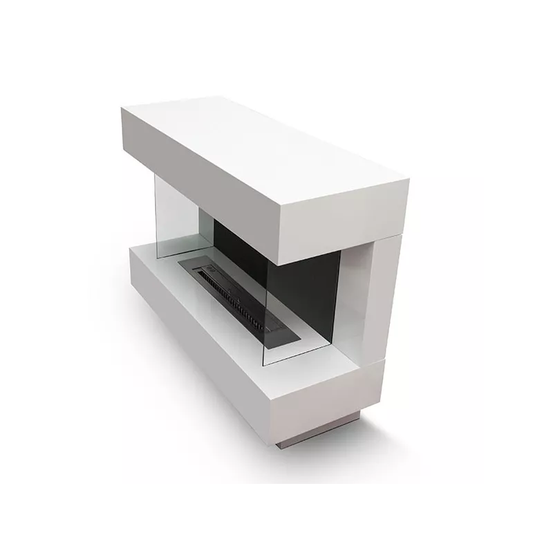 Caminetto Prestige di grandi dimensioni a libera installazione Colore Bianco