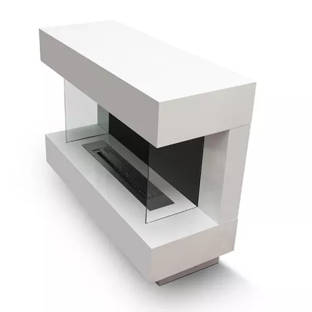 Caminetto Prestige di grandi dimensioni a libera installazione Colore Bianco