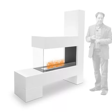 Grande camino Montecarle da 8.000 watt: Wikao Colore Bianco