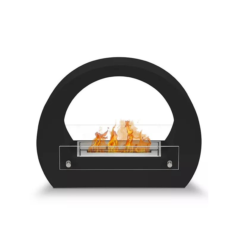Caminetto a etanolo Onyx, modello vintage Colore Nero