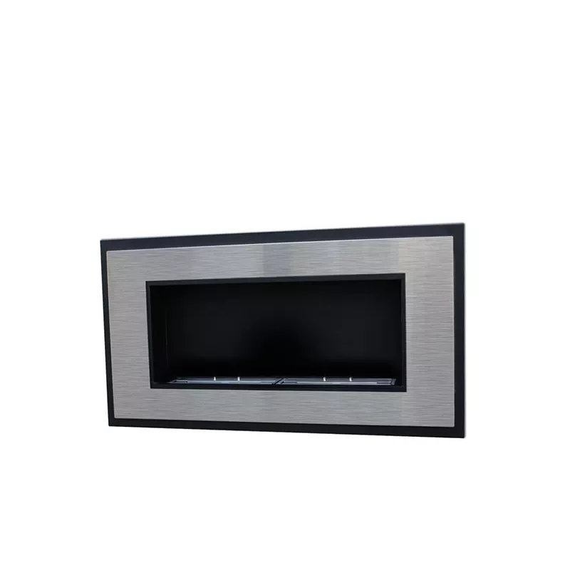 Insignal Caminetto a etanolo XL da parete in acciaio inox Colore Acciaio inox spazzolato