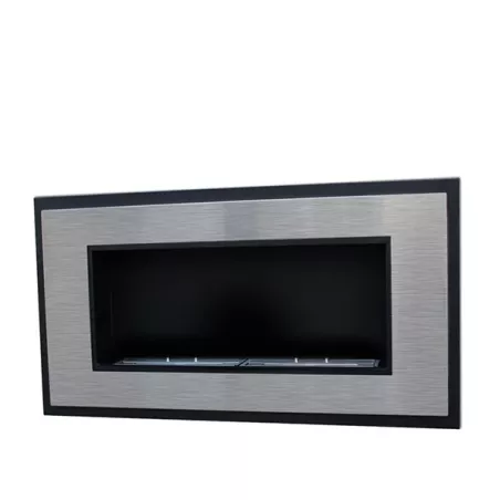 Insignal Caminetto a etanolo XL da parete in acciaio inox Colore Acciaio inox spazzolato