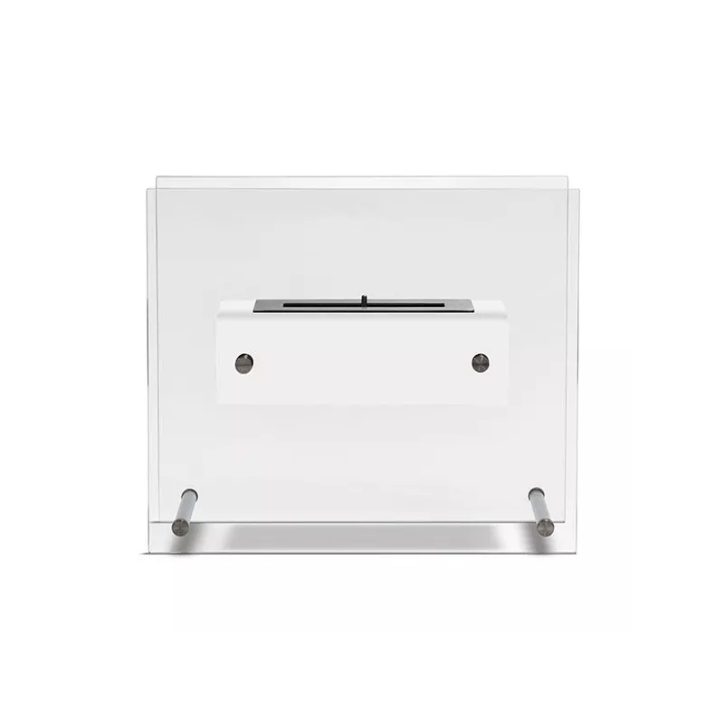 Caminetto Zen a etanolo smaltato a pavimento: Wikao Colore Bianco