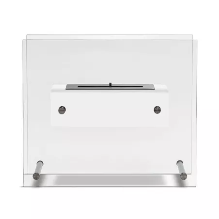 Caminetto Zen a etanolo smaltato a pavimento: Wikao Colore Bianco