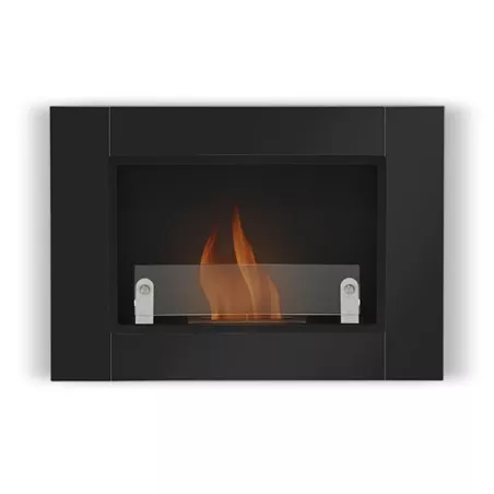 Caminetto a parete con 1 bruciatore Angel Colore Nero