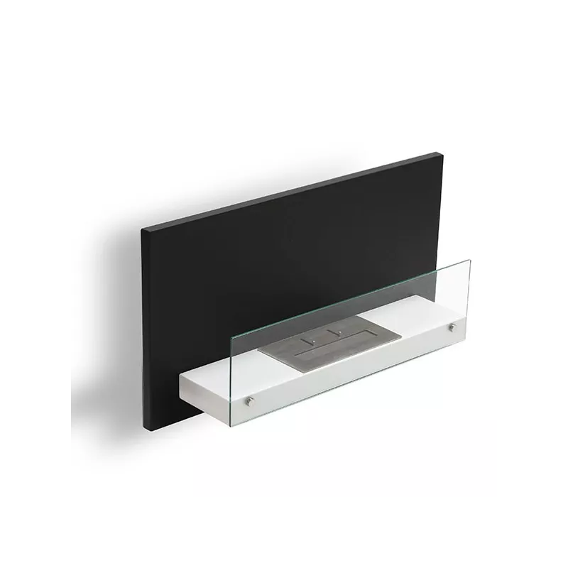 Caminetto a etanolo da parete Riad, 2700 watt Colore Nero