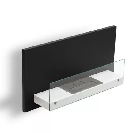 Caminetto a etanolo da parete Riad, 2700 watt Colore Nero