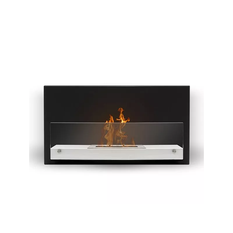 Caminetto a etanolo da parete Riad, 2700 watt Colore Nero