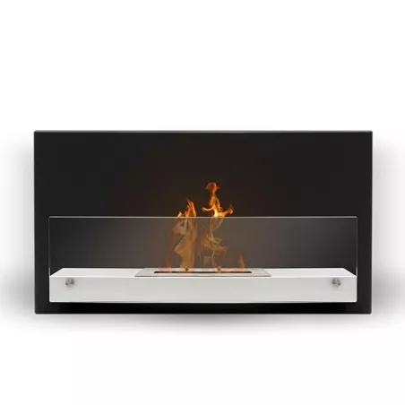Caminetto a etanolo da parete Riad, 2700 watt Colore Nero