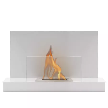 Caminetto a etanolo Oslo XL a parete o a libera installazione Colore Bianco
