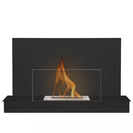 Caminetto a etanolo Oslo XL a parete o a libera installazione Colore Nero