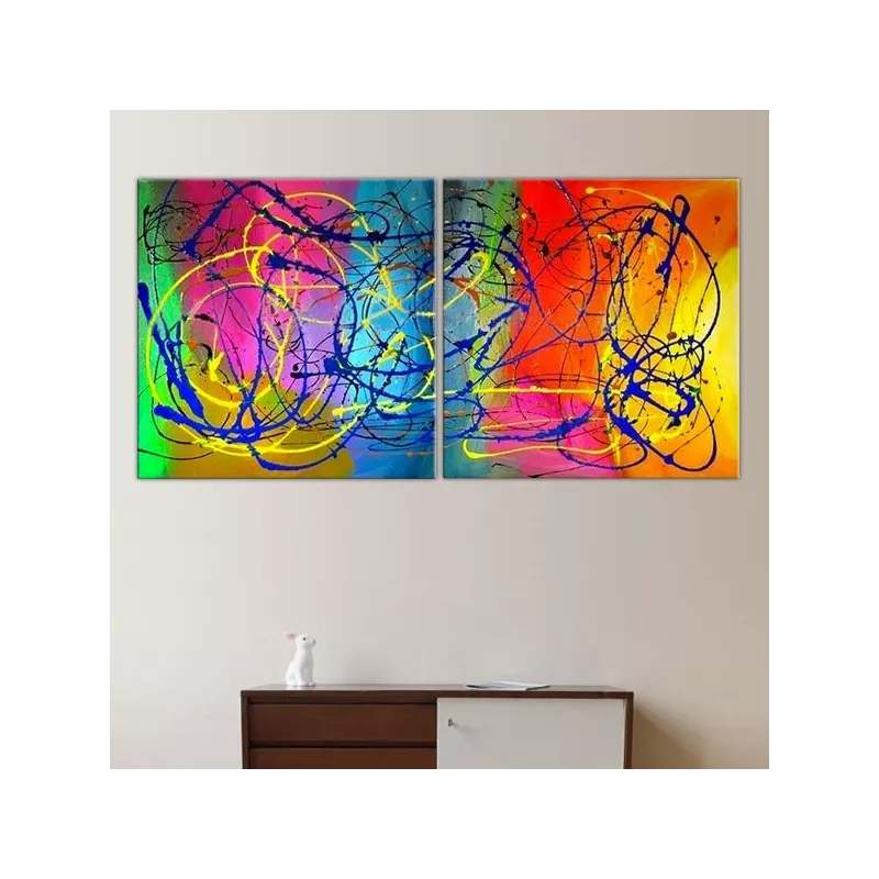 Un dittico vivace e colorato