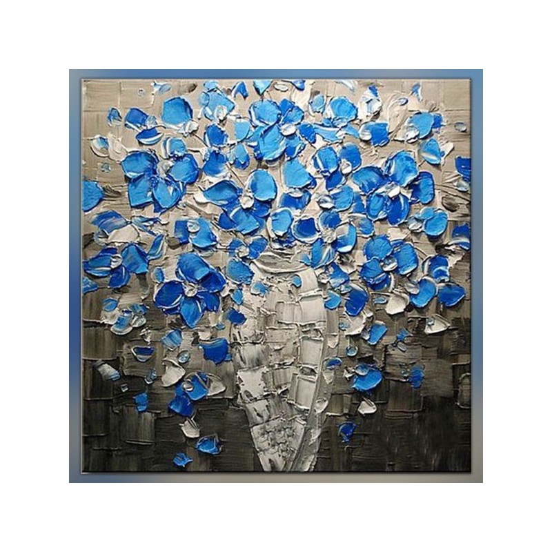 Pittura di fiori blu