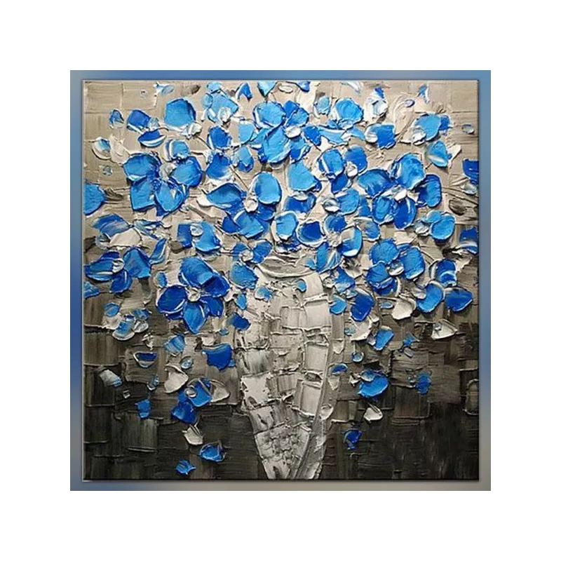 Pittura di fiori blu
