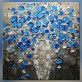Pittura di fiori blu