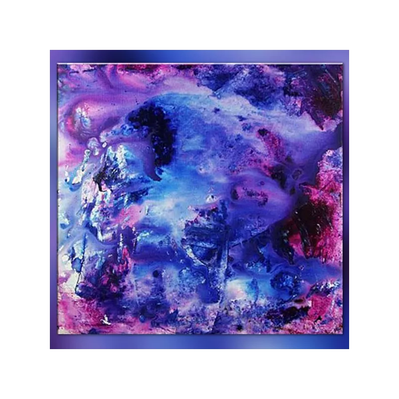 Tela viola e blu 60x60