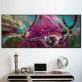 Quadro astratto di un pesce, 60x90 cm.