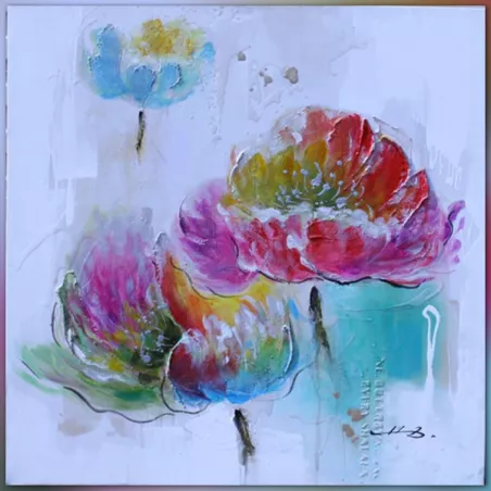 Pittura ad acquerello con fiori