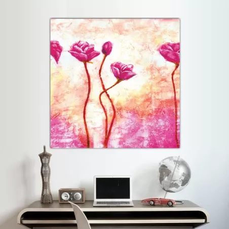 Quadro rosa, 60x60 cm