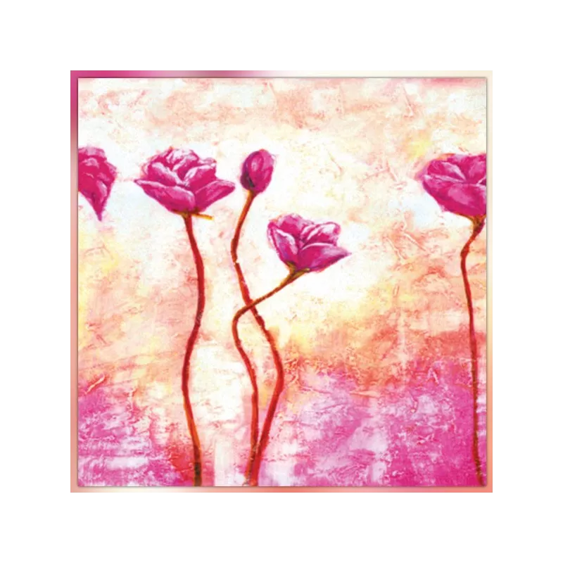 Quadro rosa, 60x60 cm