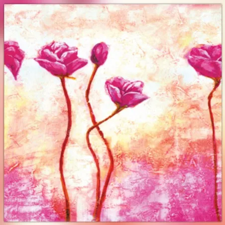 Quadro rosa, 60x60 cm