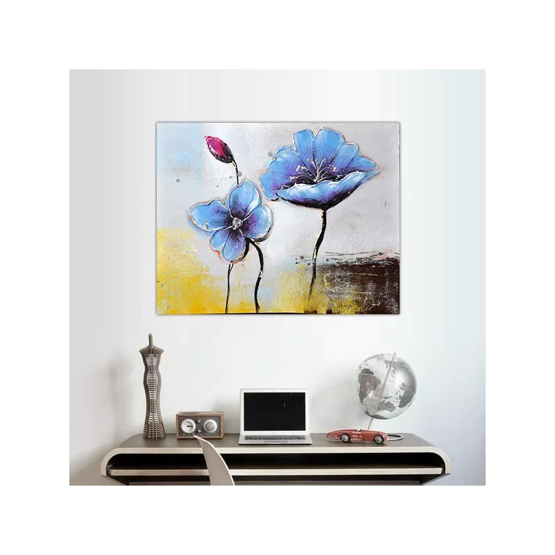 Composizione floreale moderna, quadro quadrato