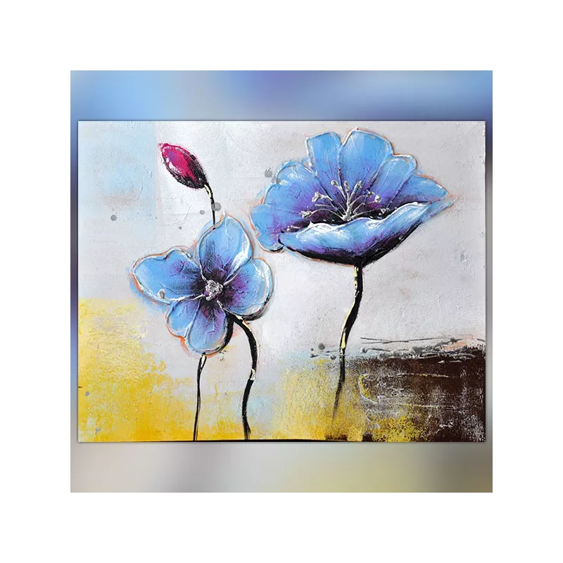 Composizione floreale moderna, quadro quadrato