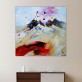 Quadro di montagna, composizione naïf 60x60cm