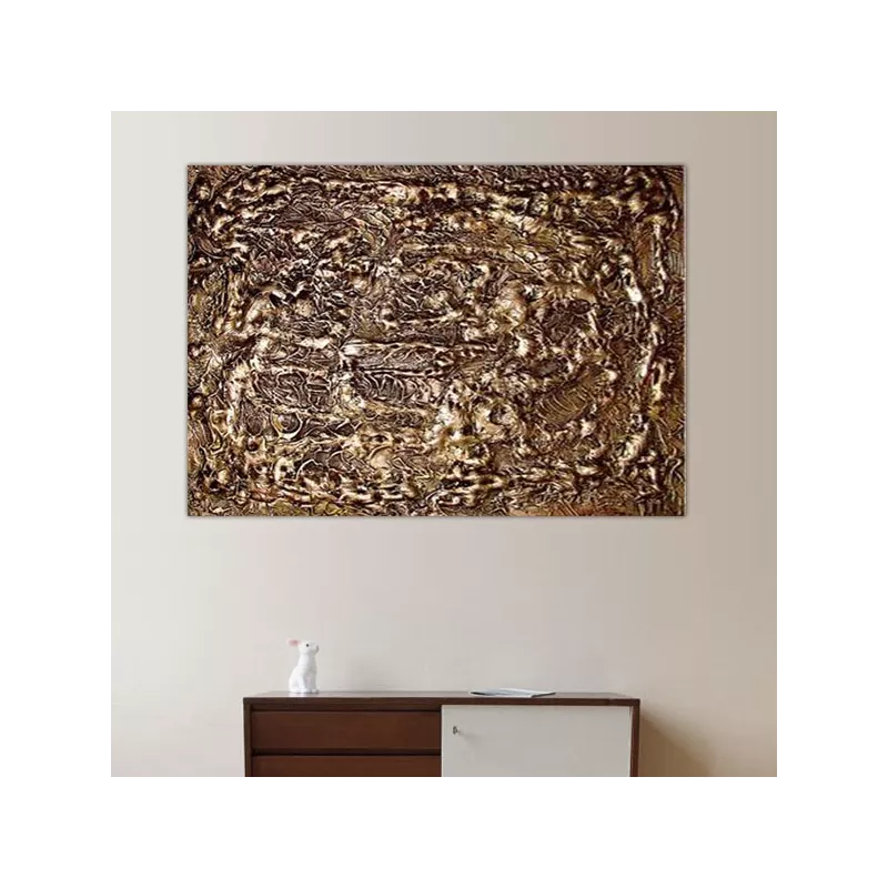 Pittura in bronzo, pannello decorativo 60x80 cm