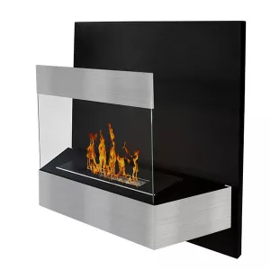 caminetto a etanolo in acciaio inox Kaleos