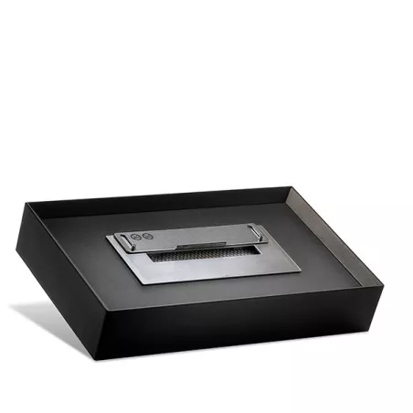 Argos, riabilitazione del vecchio camino. Colore Nero Bruciatore 2.2L/4kW