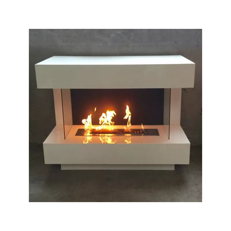 Caminetto Prestige di grandi dimensioni a libera installazione Colore Bianco