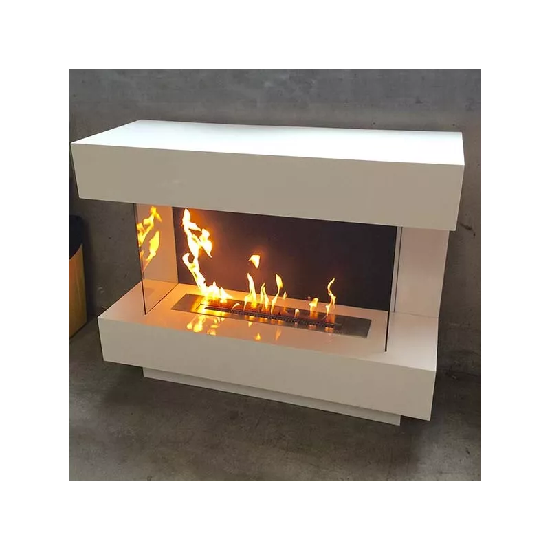 Caminetto Prestige di grandi dimensioni a libera installazione Colore Bianco